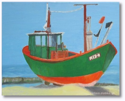 Obraz olejny - ��dka - Malarstwo - Celina Dobke